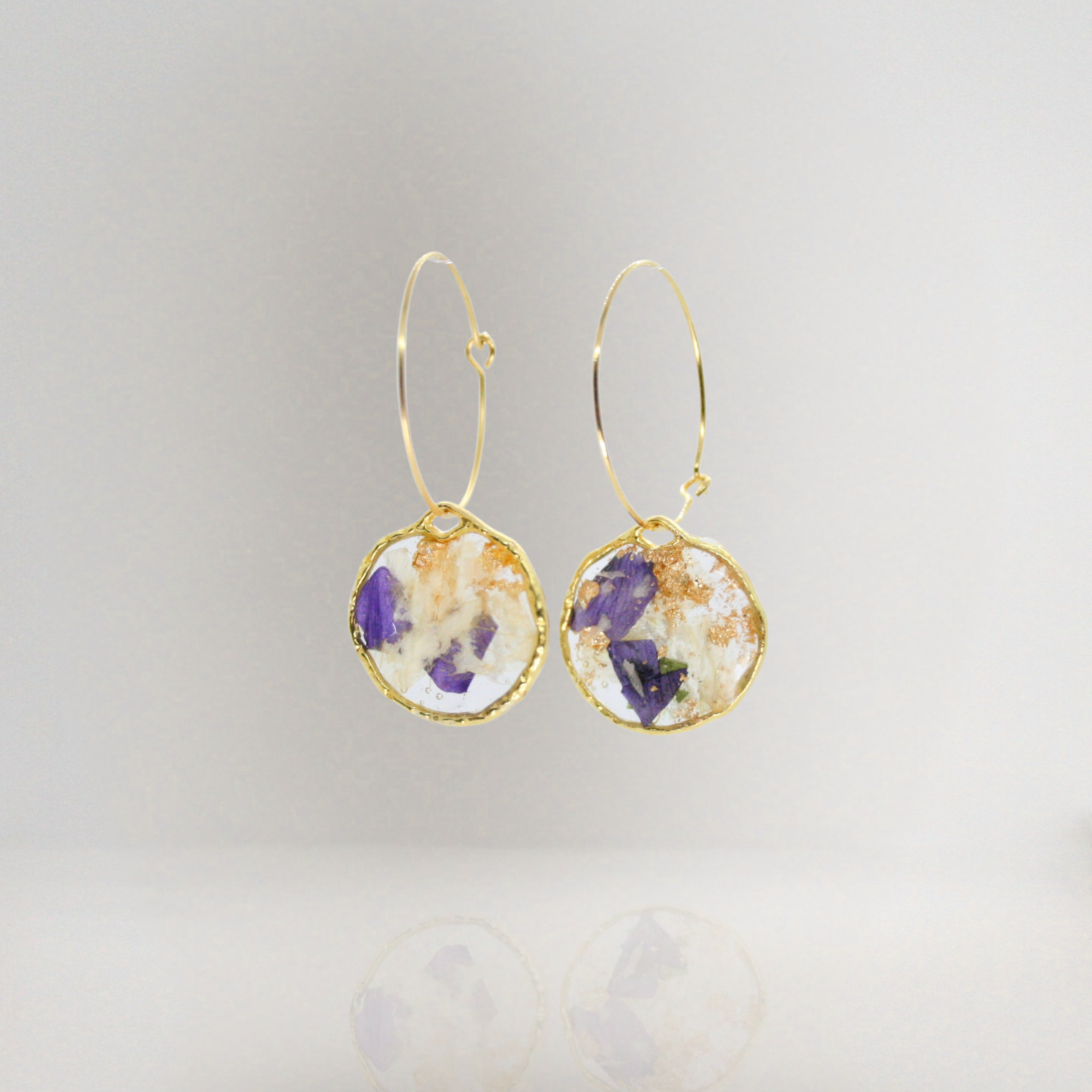 Boucles d’Oreilles Violette